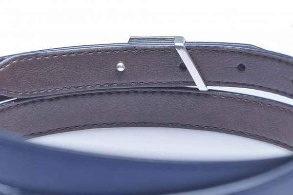 Canussa Adapt Reversible Vegan Leather Belt | Blue & Brown