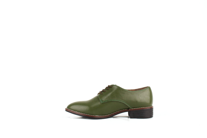 Carmona Collection Esther Vegan Cactus Leather Derby Shoe | Green