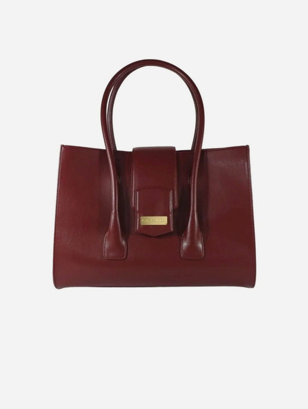 Kaila Katherine Richmond Cactus Leather Vegan Bag | Cherry