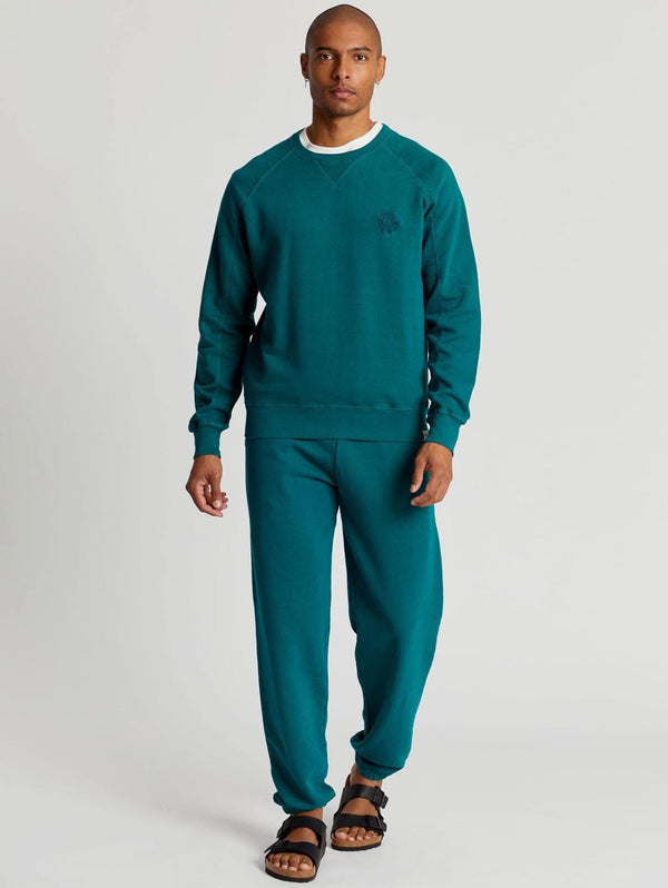 KOMODO ADAM Jogger Mens - GOTS Organic Cotton Teal Green Large