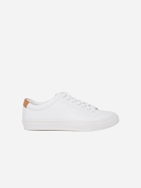 Ration.L R-Kind Unisex Vegan Leather Trainer | Moon White