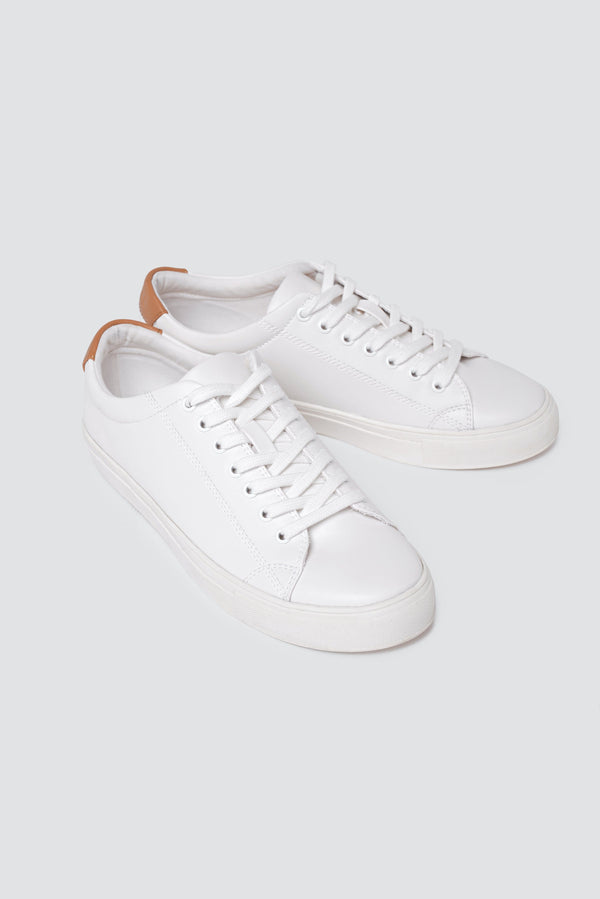 Ration.L R-Kind Unisex Vegan Leather Trainer | Moon White