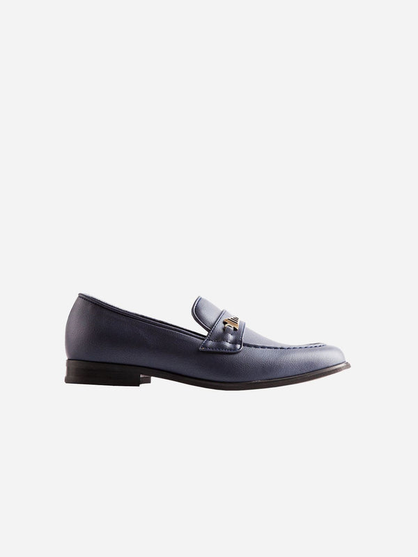 Ross Oliver Bridge-Bit Cactus Leather Vegan Loafer | Navy UK7 / EU41 / US8