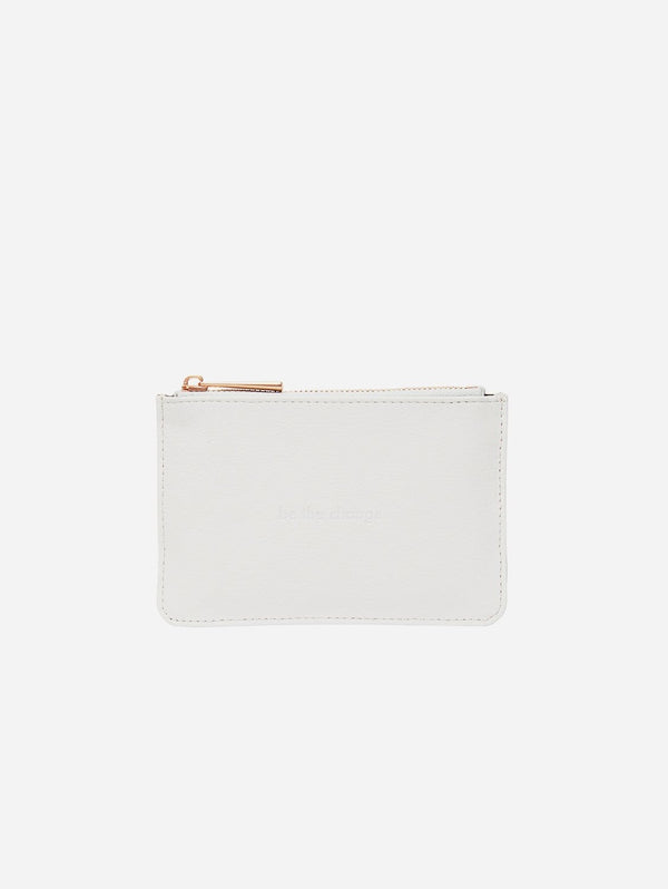 Votch Classic Essentials AppleSkin™ Vegan Leather Card Pouch | Light Grey