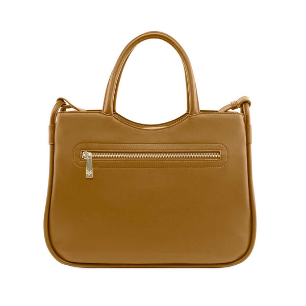 Watson & Wolfe Florence Silicone Vegan Leather Bag | Caramel