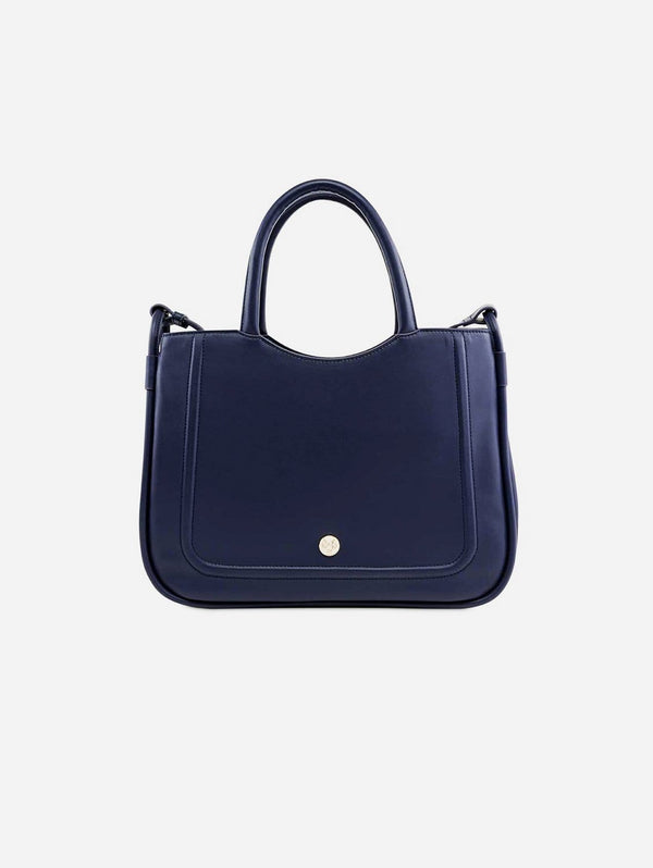 Watson & Wolfe Florence Silicone Vegan Leather Bag | Navy Blue