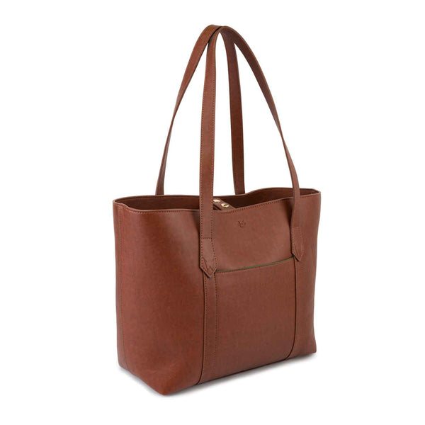 Watson & Wolfe Maddox Tote in Rust & Emerald