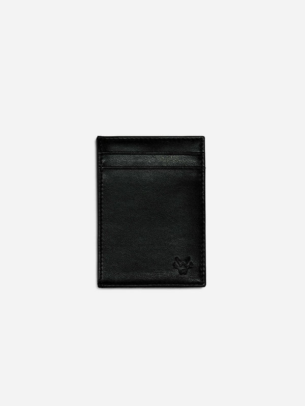 Watson & Wolfe Slim Vegan Leather RFID Protective Card Holder | Black