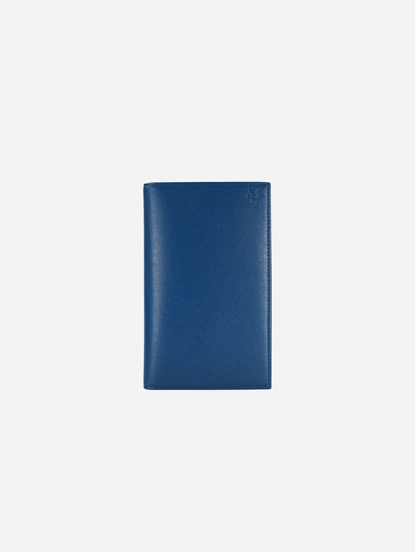 Watson & Wolfe Travel Wallet Passport Holder in Navy Blue