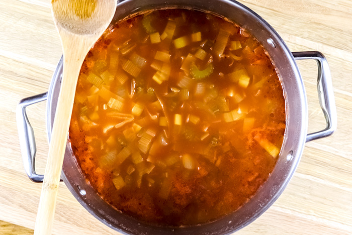 Tomato Soup in Large Pot