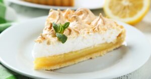 Sweet Homemade Lemon Pie with Meringue