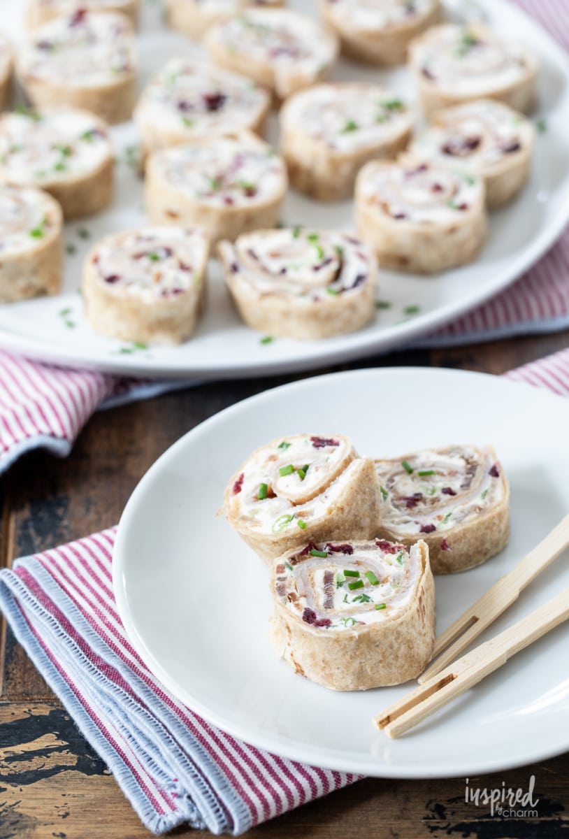 turkey cranberry festive Christmas snacks roll ups