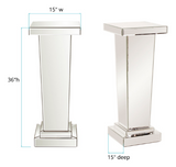 Tapered Mirrored Display Pedestal