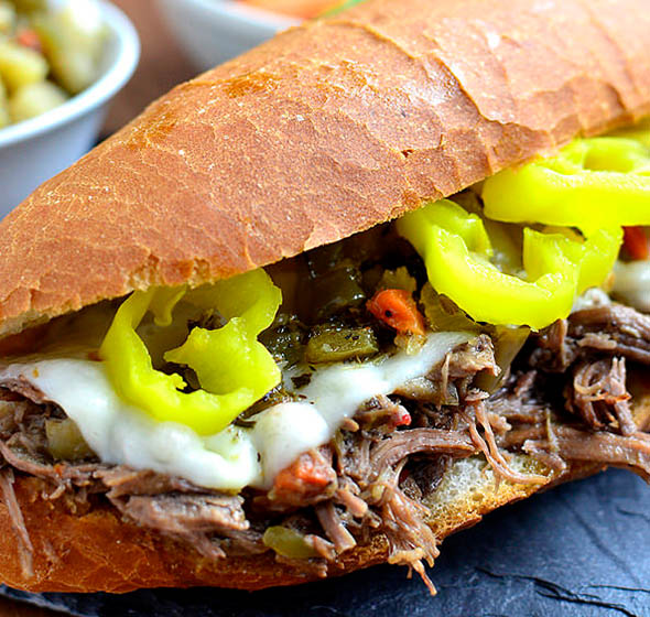 featured image of italian beef sandwiches