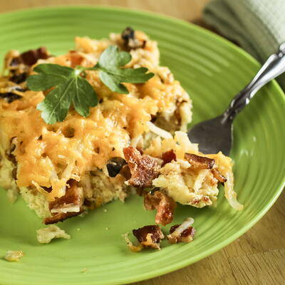 Bacon And Hash Brown Breakfast Casserole