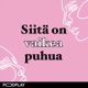 Siitä on vaikea puhua