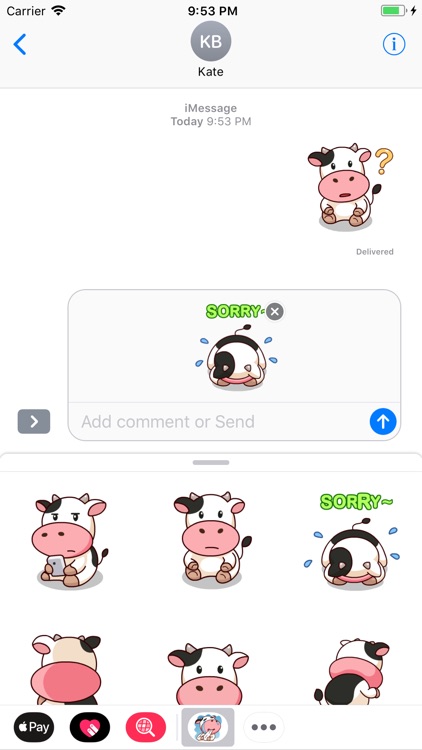 Happy Milk Cow Stickers Pack