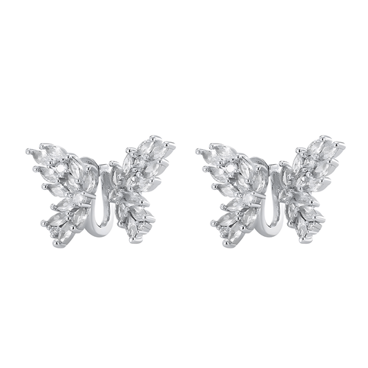 Sparkly No Piercing Butterfly Ear Cuff Angel Wings Stud