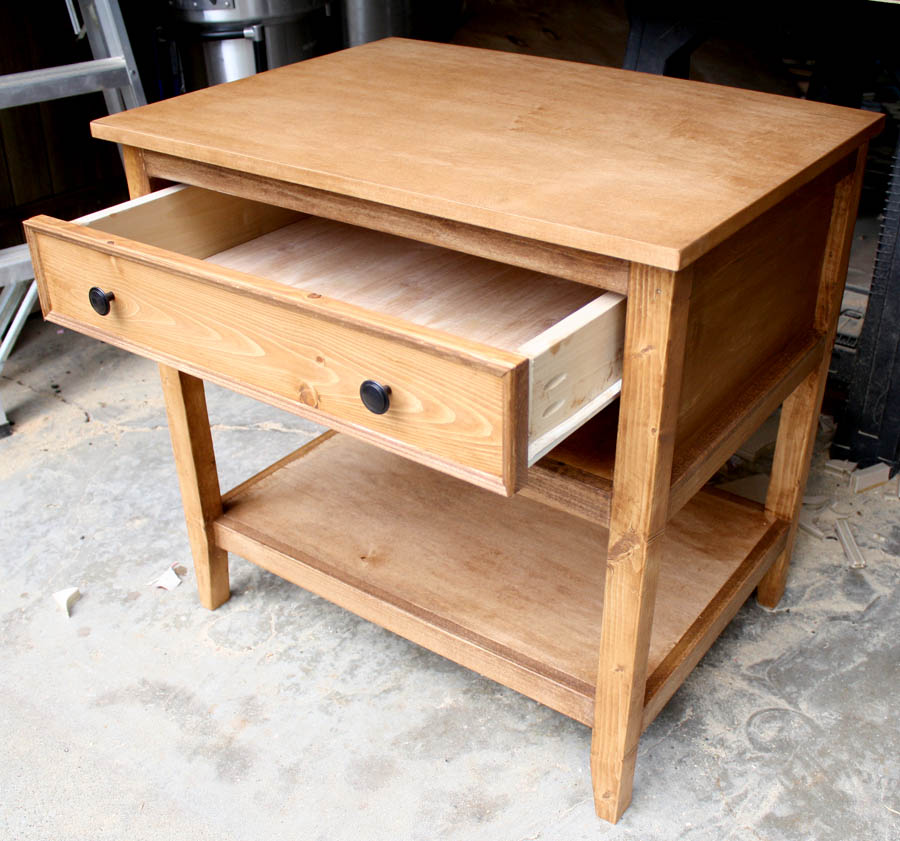 Nightstand stained with Rustoleum Early American