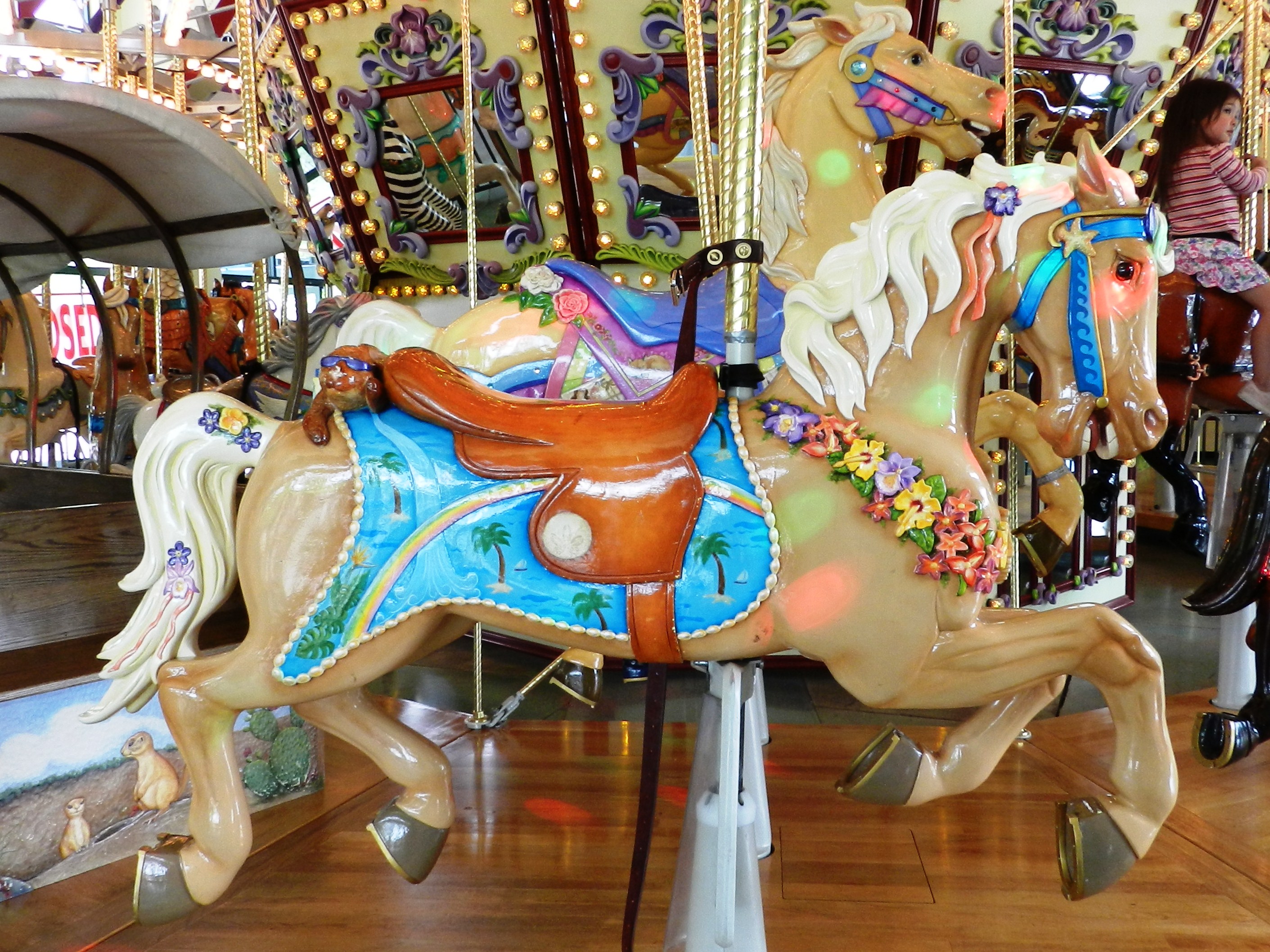 Carousel horse photo