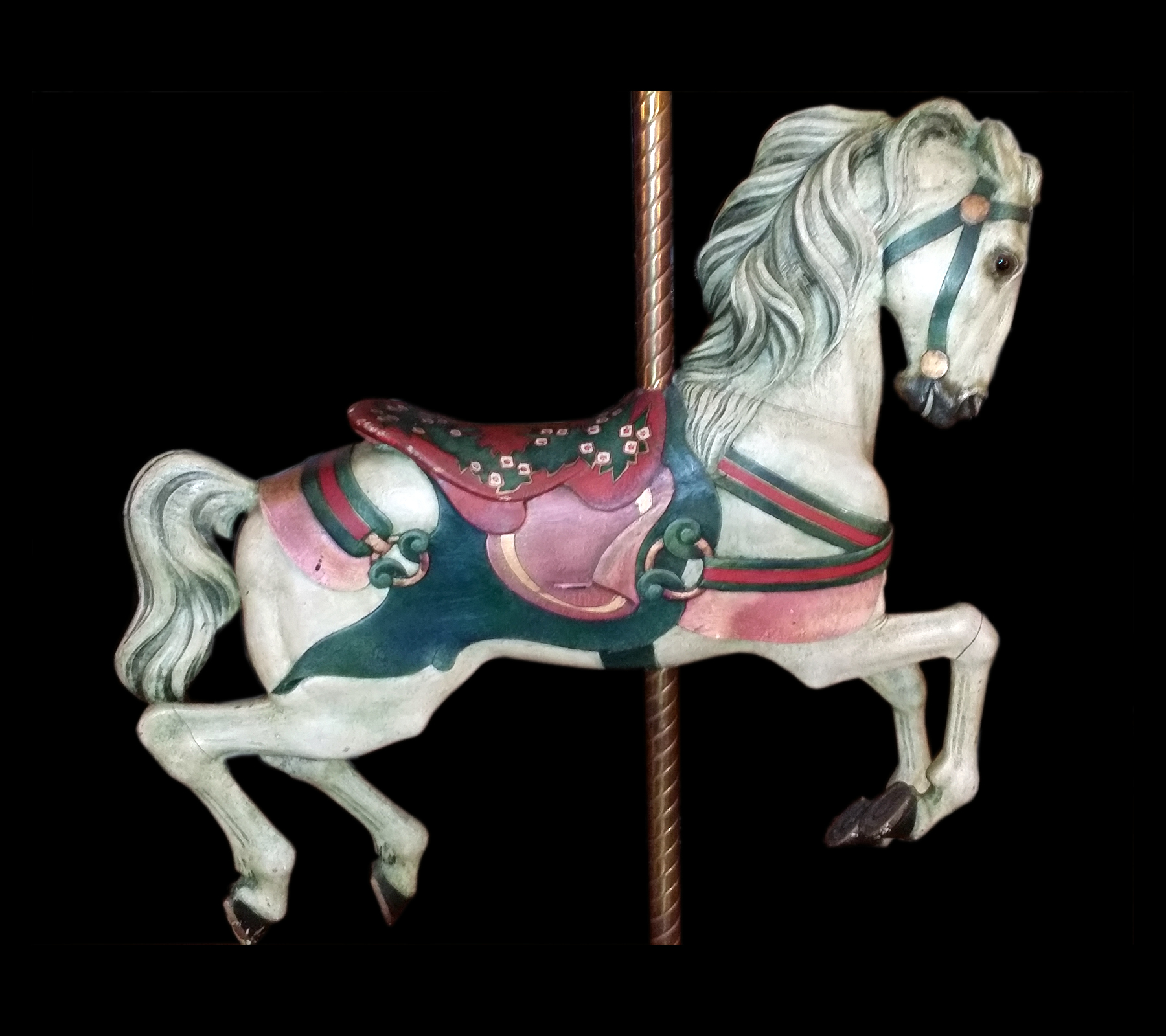 Ca. 1913 Muller Jumper Carousel Horse | AntiqueCarousels.com