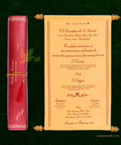 scroll invitation card