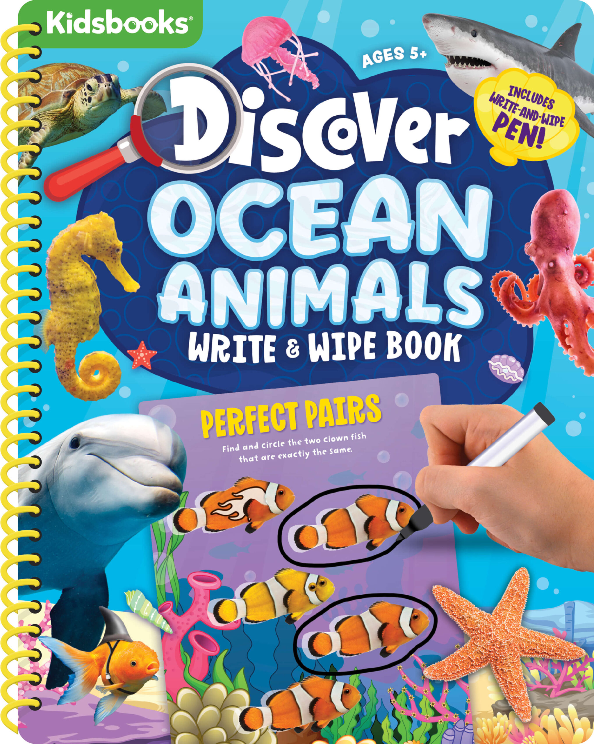 Ocean Animals: Discover Write & Wipe Activity Book