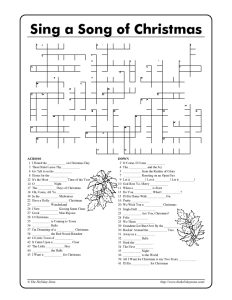 Christmas Themed Crossword Puzzles