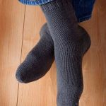 Knitting Pattern Toe-up Men's Socks on Circular Needles