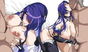 Rating: Explicit Score: 19 Tags: acheron_(honkai:_star_rail) blush breasts choker cum elbow_gloves fellatio gloves handjob hella_p honkai_(series) honkai:_star_rail kiss long_hair nipples paizuri purple_eyes purple_hair thighhighs uncensored white User: FormX