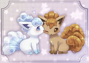 Rating: Safe Score: 14 Tags: animal aqua_eyes brown_eyes fox gigii2810 heart kiss multiple_tails no_humans pokemon purple signed tail vulpix wink User: otaku_emmy