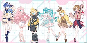 Rating: Safe Score: 14 Tags: animal aqua_eyes aqua_hair badtz-maru bandaid blonde_hair bloomers blue_hair blush boots bow braids brown_eyes brown_hair candy cinnamoroll collar crossover dog dress food garter group hatsune_miku headband headphones hood ice_cream kagamine_len kagamine_rin kaito kneehighs lollipop male megurine_luka meiko my_melody_(character) necklace penguin pink_hair pochacco pompompurin sanrio school_uniform short_hair shorts skirt tuxedo_sam twintails uekura_eku uniform vocaloid wings User: otaku_emmy