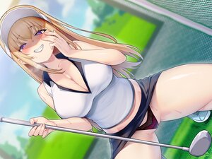 Rating: Questionable Score: 30 Tags: blonde_hair blush breasts cameltoe cleavage close clouds long_hair original panties purple_eyes skirt_lift sky spread_legs underwear y_umiharu User: Arsy