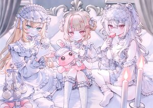 Rating: Safe Score: 17 Tags: blonde_hair bow breasts brown_hair bunny cake cat_smile choker cleavage cross dress fang food genderswap gray_hair green_eyes headdress kneehighs kuzuha_(nijisanji) loli lolita_fashion long_hair makaino_ririmu male mask nijisanji otoko_no_ko pink_eyes pointed_ears red_eyes sanya_(kuzuha) scan short_hair tagme_(artist) twintails uzuki_kou vampire User: BattlequeenYume