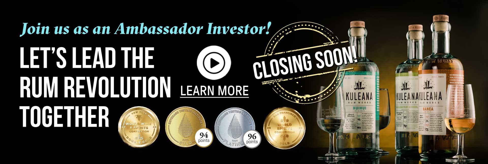 Join us as an Investor