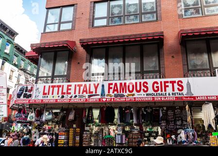 New York City, USA - August 2, 2018: Display of a souvenir shop in Chinatown, Manhattan, New York City, USA Stock Photo