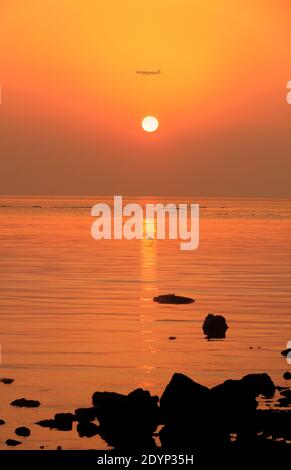 A beautiful morning at Wakra beach -  QATAR Stock Photo