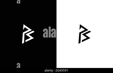 Creative Letter PS Logo Design Stock Vector