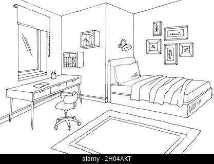 Vector cartoon illustration of empty playroom for children with game 8 ...