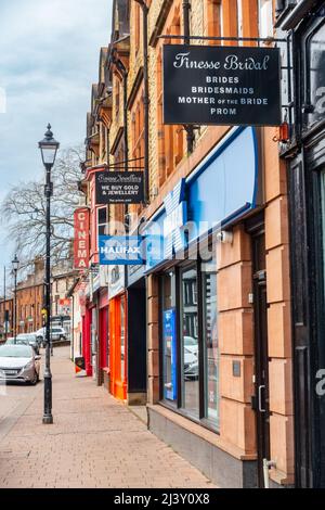 A view along Middlegate in Penrith, Cumbria, UK Stock Photo