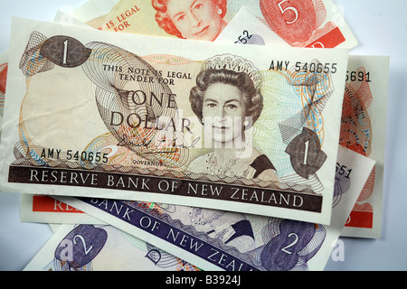 New Zealand dollar Bank notes Stock Photo