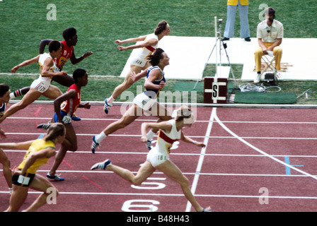 Richter, Annegret, * 13.10.1950, German athlete (athletics), full length, Olympic Games, Montreal, 1976, Stock Photo