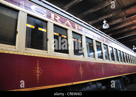 Grapevine Railroad stop at Stockyards Station, Fort Worth, Texas, USA Stock Photo