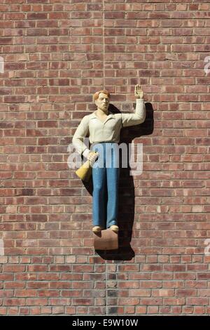 Cheerleader Sculpture, Parkchester, Bronx, New York Stock Photo