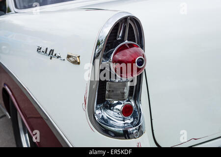 The rear stoplight of a full-size car Chevrolet Bel Air (Second generation). Stock Photo