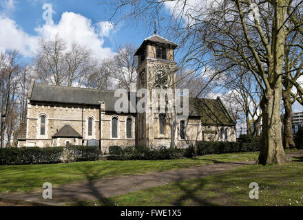 St Pancras Old Church, Somers Town, Camden, London, England, UK Stock Photo