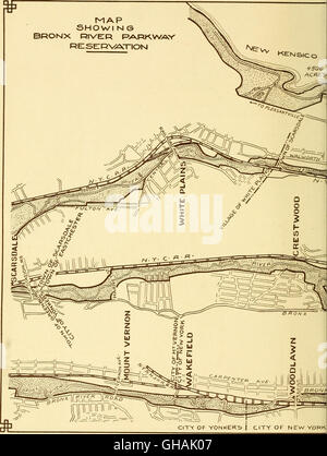 Parks and parkways in the Borough of the Bronx, New York City (1914) Stock Photo