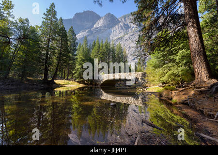 View in the Yosemite valley, the USA, California, Yosemite national park Stock Photo