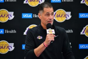 Los Angeles Lakers general manager Rob Pelinka