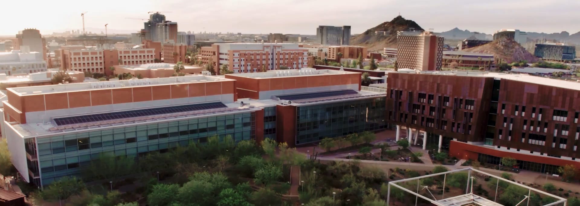 Birdseye view of ASU Tempe campus